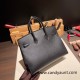 Hermes Birkin25 sellier Epsom 89 Black (Noir)Full Handmade birkin25-w013