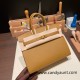 Hermes Birkin25 sellier Epsom Bronze color Madame calfskin Full Handmade birkin25-w016