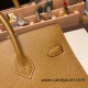 Hermes Birkin25 sellier Epsom Bronze color Madame calfskin Full Handmade birkin25-w016