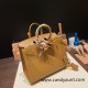 Hermes Birkin25 sellier Epsom Bronze color Madame calfskin Full Handmade birkin25-w016