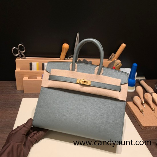 Hermes Birkin25 sellier Epsom 63 Vert Amande  Full Handmade birkin25-w020