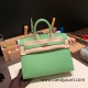 Hermes Birkin25 sellier Epsom 3I Vert Criquet Full Handmade birkin25-w026