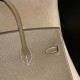 Birkin25 sellier Epsom 18/Étoupe Grey Silver Hardware Full Handmade