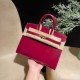 Birkin25 sellier box 55 /Rouge H Gold Hardware Full Handmade