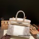 Hermes Birkin 30cm Himalaya 01 Silver Hardware   Full Handmade birkin30-005