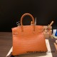 Hermes Birkin 30cm Matta Crocodile 37/ Gold Silver Hardware  Full Handmade birkin30-006