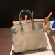 Hermes Birkin 30cm swift& chamois Silver Hardware  Full Handmade birkin30-008