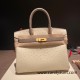 Hermes Birkin 30cm Ostrich M8/Gris Asphalt & 3C /Parchemin Gold Hardware  Full Handmade birkin30-015