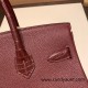 Hermes Birkin 30cm Crocodile& Touch 55/Rouge H Gold Hardware  Full Handmade birkin30-019