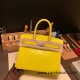 Hermes Birkin 30cm lizard 9L/ CANARI Silver Hardware  Full Handmade birkin30-021