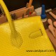 Hermes Birkin 30cm lizard 9L/ CANARI Silver Hardware  Full Handmade birkin30-021