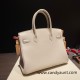 Hermes birkin 30cm togo 10 /Craie Silver Hardware  Full Handmade birkin30-028