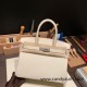 Hermes birkin 30cm togo 10/ Craie Silver Hardware  Full Handmade birkin30-037