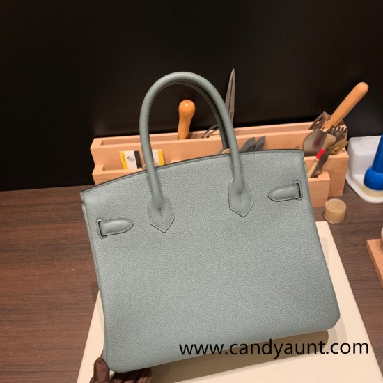 Hermes birkin 30cm togo 63 /Vert Amande Gold Hardware  Full Handmade birkin30-040