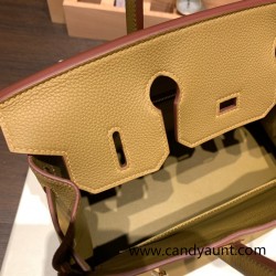 Hermes birkin 30cm togo U8/ Bronze Dore Gold Hardware  Full Handmade birkin30-050