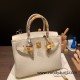 Hermes birkin 30cm togo 10/ Craie Gold Hardware  Full Handmade birkin30-051