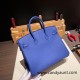 Hermes birkin 30cm togo 7T/ Blue Electric Gold Hardware  Full Handmade birkin30-069