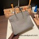 Hermes birkin 30cm togo 8F /Etain Silver Hardware  Full Handmade birkin30-079