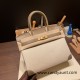 Hermes birkin 30cm swift& Canvas 18 /Étoupe Grey Silver Hardware  Full Handmade birkin30-085