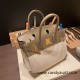 Hermes birkin 30cm swift& Canvas 18 /Étoupe Grey Silver Hardware  Full Handmade birkin30-085