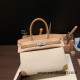 Hermes birkin 30cm swift& Canvas 18/Étoupe Grey Gold Hardware  Full Handmade birkin30-086