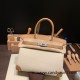 Hermes birkin 30cm swift& Canvas 18/Étoupe Grey Gold Hardware  Full Handmade birkin30-086