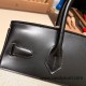 Hermes birkin 30cm box & Canvas 4B 89 /Black (Noir) Silver Hardware  Full Handmade birkin30-088