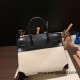 Hermes birkin 30cm box & Canvas 4B 89 /Black (Noir) Silver Hardware  Full Handmade birkin30-088