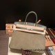 Hermes Birkin 35cm swift & chamois Silver Hardware Full Handmade 006