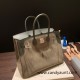 Hermes Birkin 35cm swift & chamois Silver Hardware Full Handmade 006