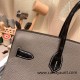 Hermes Birkin 35cm togo & chamois  8F/ Etain& 89 /Black So Black Hardware Full Handmade 009