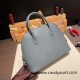 Hermes 25cm bolide Epsom Y7 /Blue Orage Full Handmade Gold Hardware001