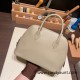 Hermes 25cm bolide evercolor 81 /Gris Tourterelle Full Handmade Gold Hardware015