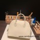 Hermes 25cm bolide evercolor 10 /Craie Full Handmade Gold Hardware021