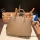 Hermes 25cm bolide evercolor 18 /Étoupe Grey (Étoupe) Full Handmade Silver Hardware025