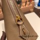 Hermes 25cm bolide evercolor 18 /Étoupe Grey (Étoupe) Full Handmade Gold Hardware026