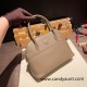 Hermes 27cm bolide 18 /Étoupe Grey (Étoupe)Gold Hardware Full Handmade