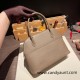 Hermes 27cm bolide 18 /Étoupe Grey (Étoupe)Gold Hardware Full Handmade