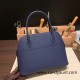 Hermes 27cm bolide Epsom 73 /Blue Saphir Gold Hardware Full Handmade