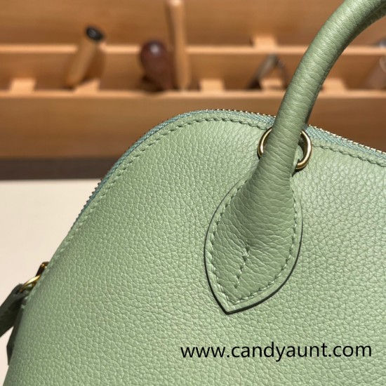 Hermes mini bolide evercolor 3I/Vert Criquet Full Handmade 001