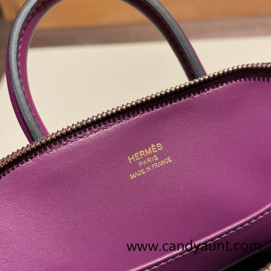 Hermes mini bolide evercolor P9 /Anemone Full Handmade 005