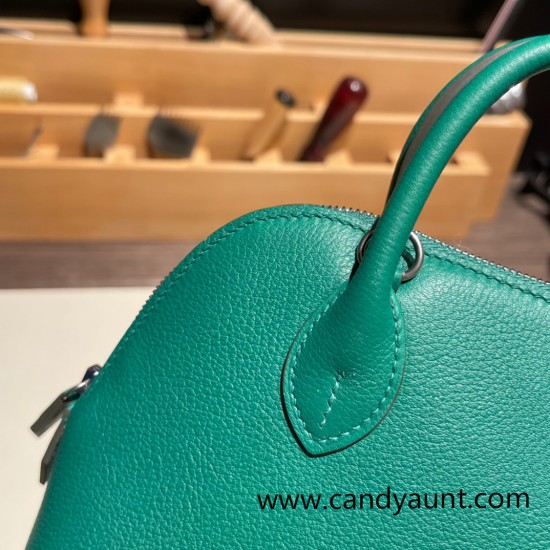 Hermes mini bolide evercolor U4 /Vert Vertigo Full Handmade 007