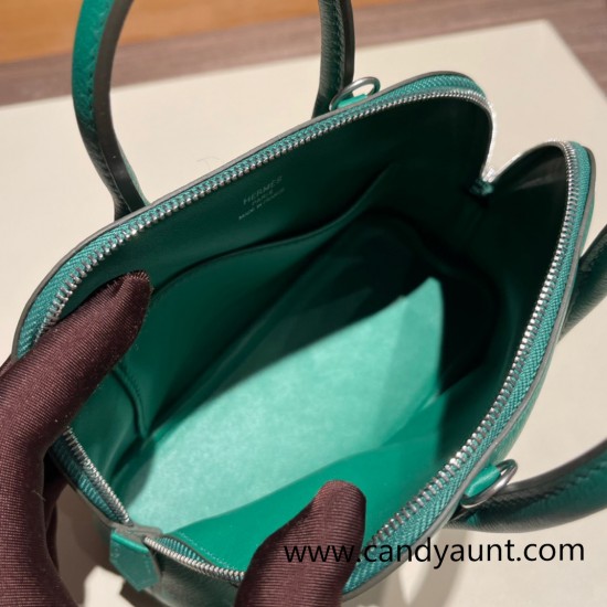 Hermes mini bolide evercolor U4 /Vert Vertigo Full Handmade 007