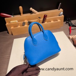 Hermes mini bolide evercolor 7Q/ Mykonos Full Handmade 009