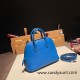 Hermes mini bolide evercolor 7Q/ Mykonos Full Handmade 009