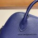 Hermes mini bolide evercolor 73 /Blue Saphir Full Handmade 010