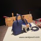 Hermes mini bolide evercolor 73 /Blue Saphir Full Handmade 010