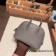 Hermes mini bolide evercolor 8F /Etain Full Handmade 013