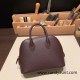 Hermes mini bolide evercolor 0G /Rouge Sellier & Framboise Full Handmade 014