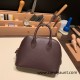 Hermes mini bolide evercolor 0G /Rouge Sellier & Framboise Full Handmade 014